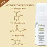 Skin Centives Face Wash for Oily Skin – 1% Salicylic Acid , 1% Glycolic Acid & 1% Kojic Acid – 100ML