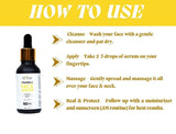 Vitamin C Face Serum – Brightening & Hydrating Formula with Hyaluronic Acid & Niacinamide | Anti-Aging & Non-Greasy | For All Skin Types & Beginners – 30ML