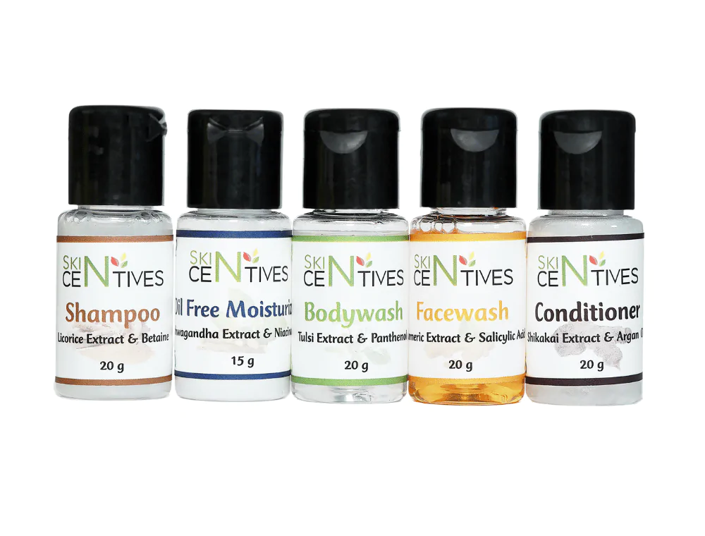 5 minis of travel kit by skin centives